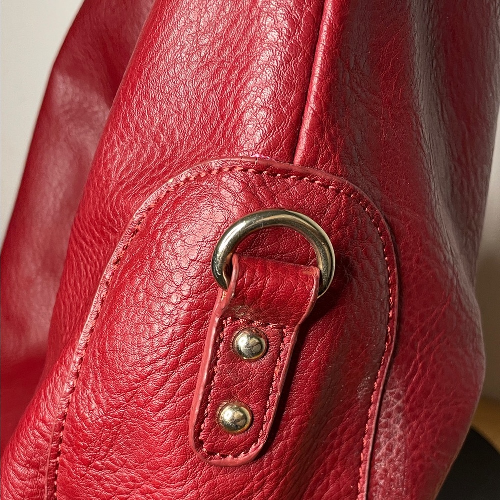 INC International Concepts Cherry Red Hobo Bag - Picture 7 of 12